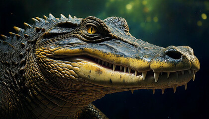 Fototapeta premium close up of a crocodile