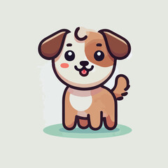 Fototapeta premium vector of a cute puppy