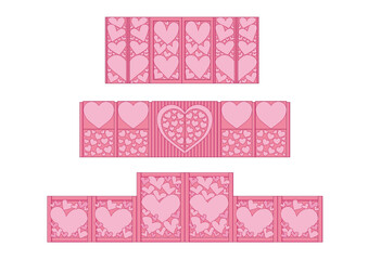 heart gate design on white background illustration vector