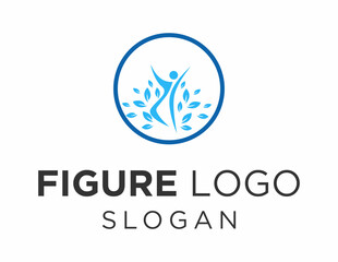 Logo about Figure created using the CorelDraw application. on a white background.