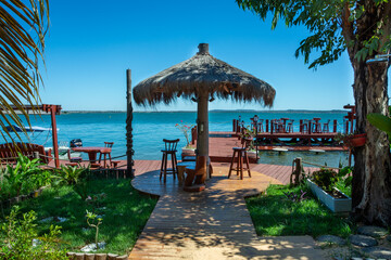 View of Ilha Canela (Cinnamon Island) at Palmas - Tocantins, Brazil