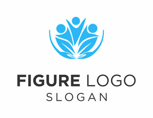 Logo about Figure created using the CorelDraw application. on a white background.
