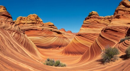 Stunning Arizona Wave Rock Formation Landscape Photography