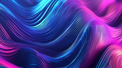 Obraz premium Abstract Neon Waves