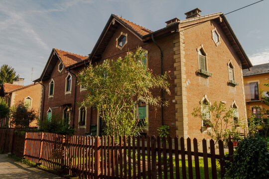 The Leumann Village, nearby the city of Torino, is an intact example of industrial workers village of the 19th century.