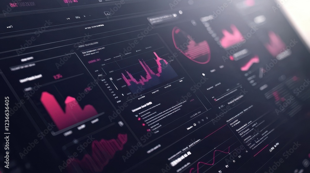 Poster infographic dashboard template. modern ui interface, admin panel with graphs, chart and diagrams. an