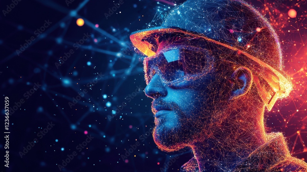 Poster mining big data sets for advanced analytics and processing copy space, information, vibrant, overlay