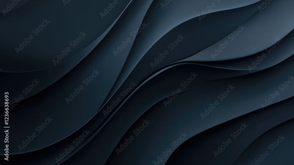 Poster high-resolution wavy gray background with a smooth, fluid texture for design elements