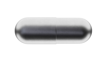 Medicine capsule pill isolated on white, transparent. Health care and pharmacy concept. 