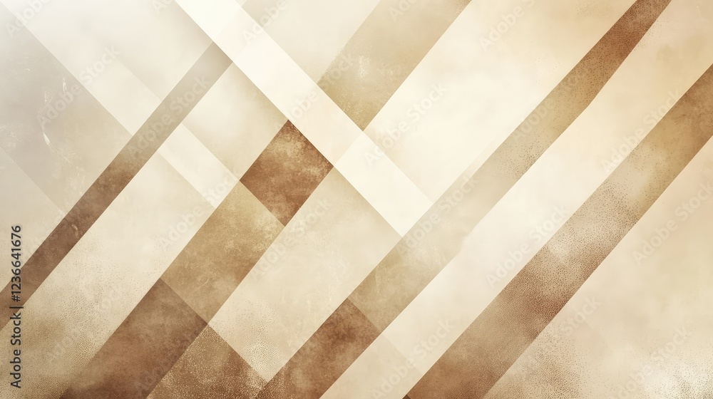 Poster light and dark beige abstract background with diagonal line and triangle patterns