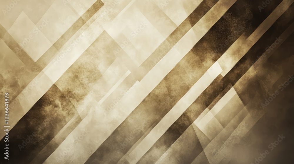 Poster light and dark beige abstract background with diagonal line and triangle patterns