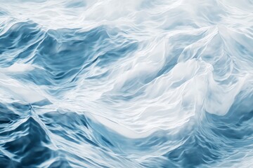 Obraz premium Light blue water waves, white background