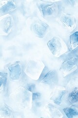 Obraz premium Exploring the serene beauty of glacial hues with crystalline formations and icy tones