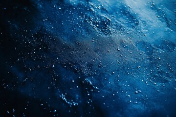 Fototapeta premium Blue background with water droplets