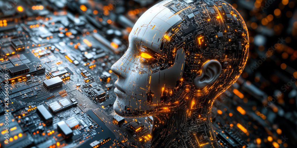 Poster digital ai interface with no-code integration for business solutions