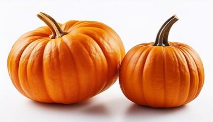 Obraz premium Pumpkin isolated on white background. Jack-o'-lantern