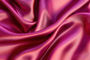 Obraz premium Luxurious maroon silk fabric illuminated by soft golden light to enhance texture and richness