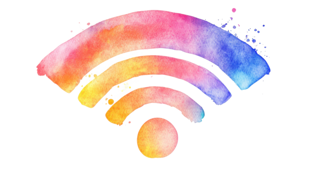 wifi icon isolated on white background 