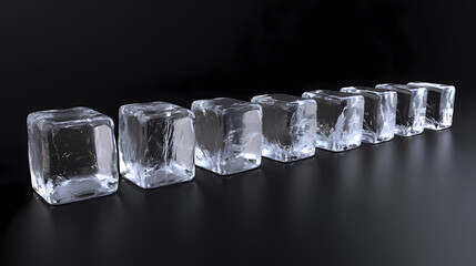Minimalist elegance in frozen clarity