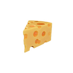 A close-up view of cheese with a transparent background is suitable to complete your design needs