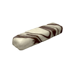 A close-up view of chocolate with a transparent background is suitable to complete your design needs