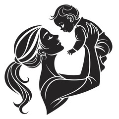 Mother and child Silhouette