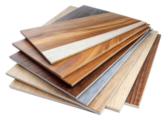 Vinyl Flooring Sheets, Isolated On White Background