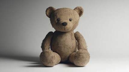 Obraz premium Cute Teddy Bear Isolated On White Background