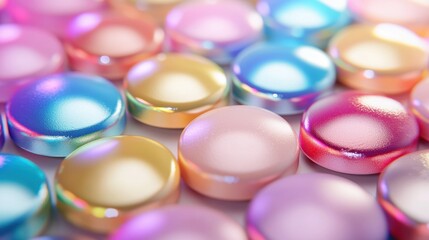 A collection of colorful, shiny, and shiny spheres