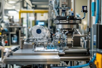 Semiconductor fabrication plant with state-of-the-art machinery and equipment .