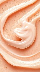 Pure and chemical-free skincare Creamy texture with soft peach color. skincare apply