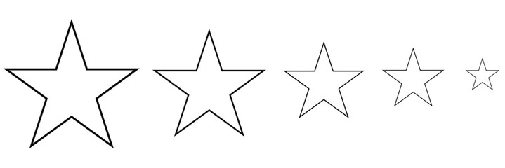 Obraz premium Gold And Black Stars quality rating icon. Five yellow star product quality rating. Golden star vector icons. Stars in modern simple with shadow - stock vector. 