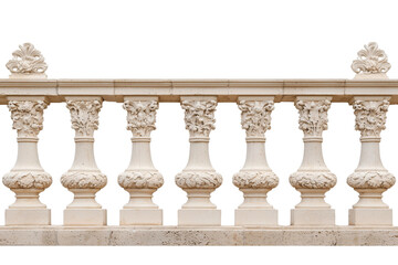 Antique Stone Wall with Ornate Floral Relief and Classical Architectural Details