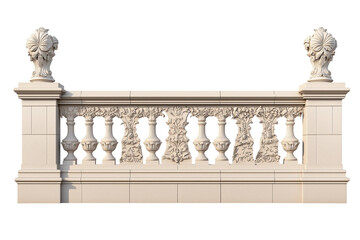 Antique Stone Wall with Ornate Floral Relief and Classical Architectural Details