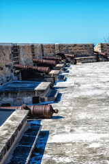 Obraz premium The Fort of San Miguel Archaeological Museum in Campeche, Mexico