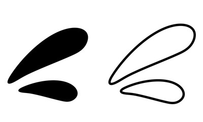 しずく　水滴　アイコン　汗セット