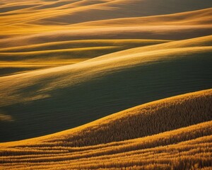 Rolling Hills in Golden Light