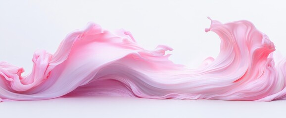 Abstract Pink Wave Cream Texture Background