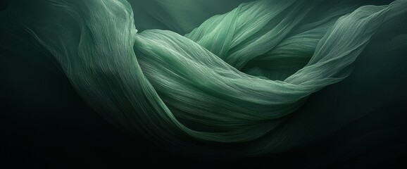 Obraz premium Abstract Swirling Green Texture Background