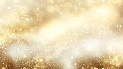Obraz premium Soft gold sparkle rays lights with bokeh elegant show on stage abstract background. Dust sparks background. illustration