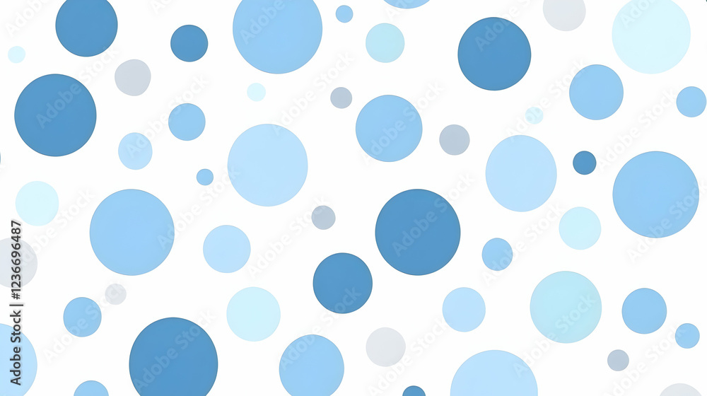 Poster abstract blue circle pattern background design for website or presentation