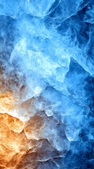 Obraz premium Abstract Blue and Orange Rock Texture, Background Image for Design