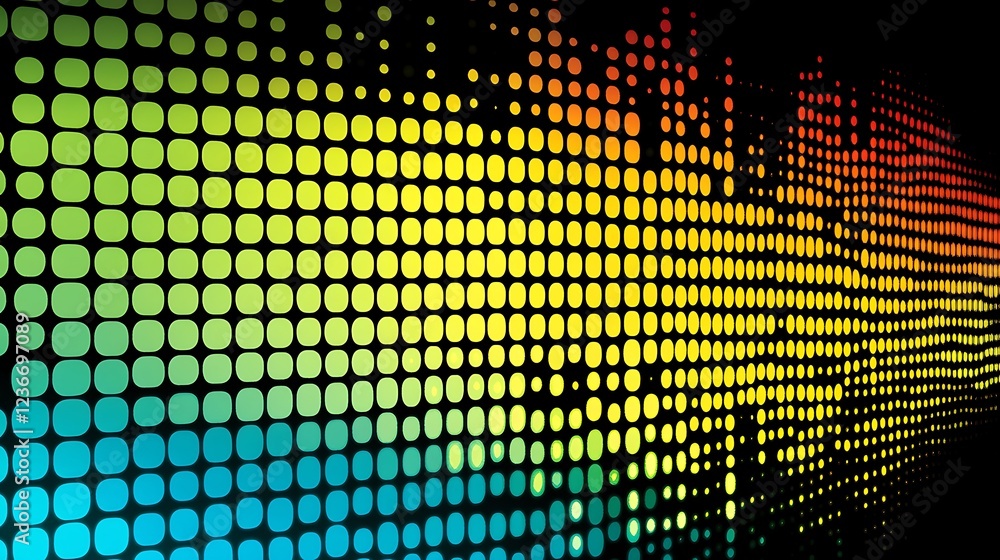 Poster abstract colorful dotted pattern design background