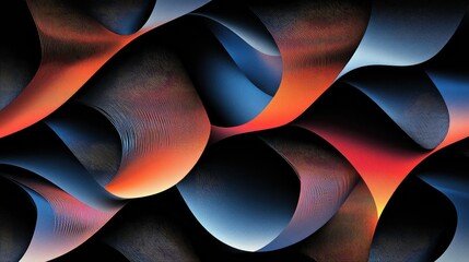 Gradient geometric shapes forming a dynamic pattern