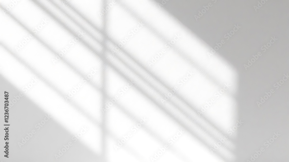 Aufkleber blurred overlay effect for photo and mockups. wall texture with organic drop diagonal shadow and ray