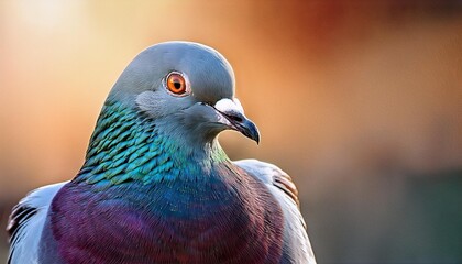 close up of a pigeon