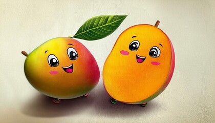 mango and pear