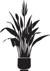 plant tree victor style image with white background.