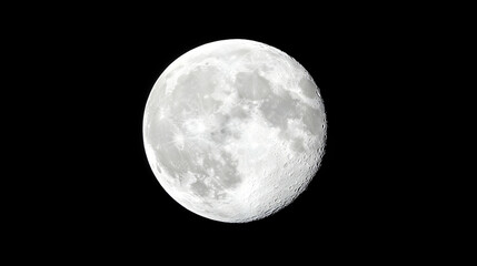 Obraz premium Night sky, gibbous moon, celestial body, dark background, space photography