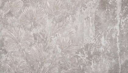 elegant textured wallpaper with embossed feather pattern, soft beige and gray tones, ideal for modern interior design, accent walls, and decor

